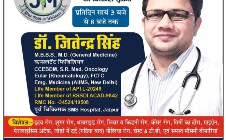 खेरली में शुरू हुई आधुनिक चिकित्सा सुविधा, डॉ. जितेन्द्र सिंह देंगे नियमित सेवाएं;  रोजाना शाम 3 बजे से 8 बजे तक मरीजों को परामर्श देंगे।