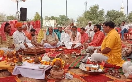 झडाया बजरंग धाम में 108 कुंडीय श्री राम महायज्ञ का शंखनाद; मंत्रोच्चार के साथ हुआ भूमि पूजन, 17 से 25 मई तक जुटेगा साधु-संतों का समागम