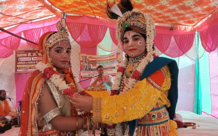 द्वारिकाधीश-रुक्मणी का विवाह, श्रद्धालुओं ने किया कन्यादान; हिसामड़ा में 28 को पूर्णाहुति व भंडारा
