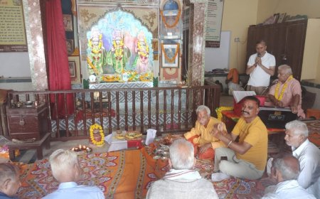 पूजा अर्चना के साथ विधि विधान पूर्वक दो दिवसीय कार्यक्रम का हुआ शुभारंभ