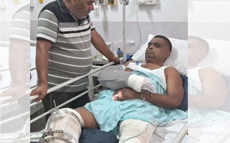 प्रदेश महामंत्री गोपाललाल माली ने उदयपुर के गीतांजलि हॉस्पिटल में सोशल मीडिया प्रभारी रोशन माली से मुलाकात