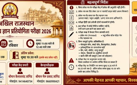 मकराना में 3 मई को होगा प्रथम अखिल राजस्थान विश्वकर्मा सामान्य ज्ञान प्रतियोगिता का भव्य आयोजन