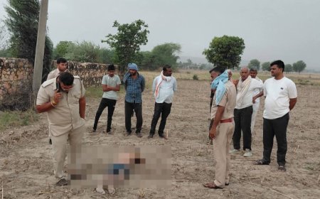 पीपलखेड़ा में खेत में मिला अज्ञात शव, इलाके में फैली सनसनी