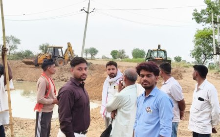 मानखेड़ा में फिर शुरू हुआ 10 करोड़ के एफएसटीपी प्लांट का काम, खेत मालिकों ने जताया विरोध