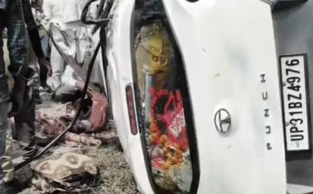 ​शादी की मेहंदी सूखने से पहले उजड़ा संसार: भीषण सड़क हादसे में दुल्हन समेत एक ही परिवार के 4 लोगों की मौत