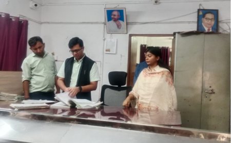 उपखंड कार्यालय व पंचायत समिति मुंडावर का निरीक्षण, लंबित प्रकरणों के त्वरित निस्तारण के निर्देश