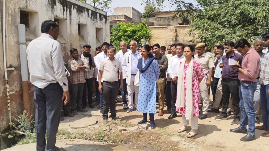 सामुदायिक स्वास्थ्य केंद्र का जिला कलैक्टर ने निरीक्षण कर दिए सुधार के निर्देश