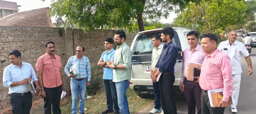 जिला कलक्टर ने किया विकास कार्यों का निरीक्षण;  शहर के समग्र विकास एवं सौन्दर्यकरण का आमजन को मिले समय पर लाभ-जिला कलक्टर