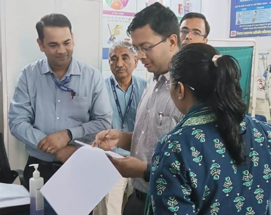 जिला कलेक्टर ने एसटीपी का निरीक्षण कर परियोजना को शीघ्र पूर्ण करने के दिए निर्देश