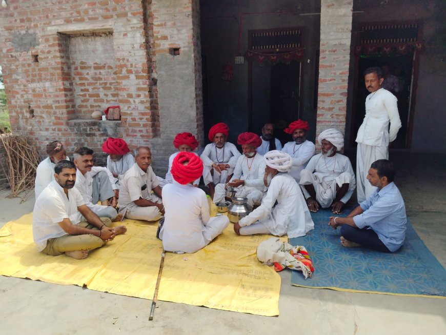 बाली विधायक पुष्पेंद्रसिंह राणावत नें स्व राजाराम देवासी नाणा के मृत्यु मुखिया गरीब परिवार की आर्थिक मदद की
