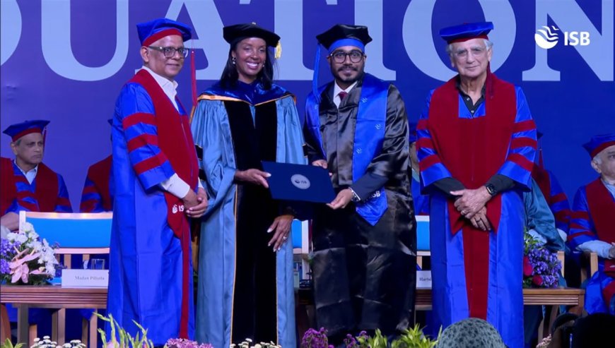 सिरोही के कुणाल चौधरी इंडियन स्कूल ऑफ बिजनेस, हैदराबाद में हुए सम्मानित