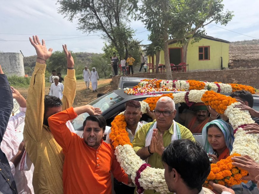 गृह राज्यमंत्री जवाहर सिंह बेढम का भुसावर में भव्य स्वागत