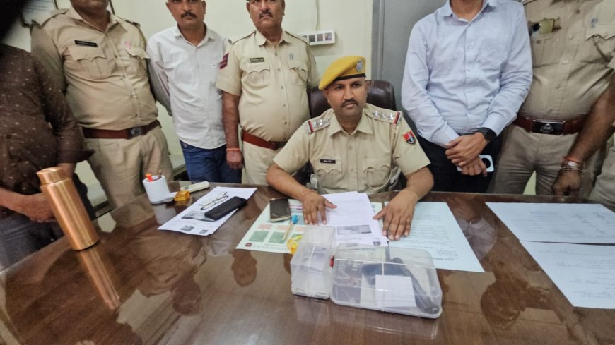 तखतगढ़ में अवैध हथियारों पर पुलिस का शिकंजा कसा;  एक पिस्टल दो कारतूस के साथ आरोपी गिरफ्तार