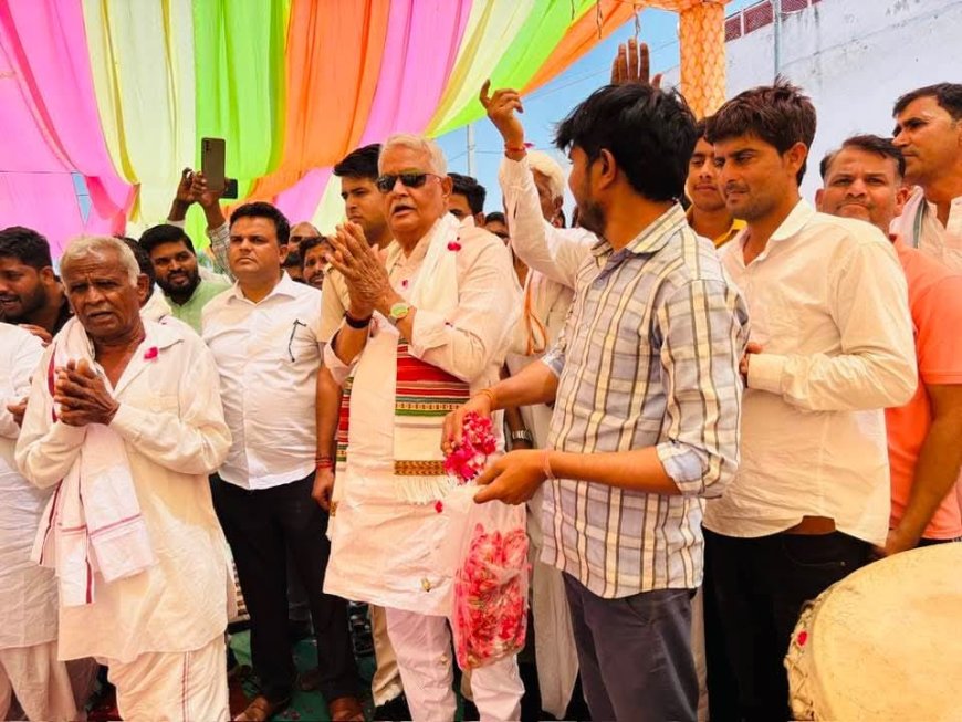 कैबिनेट मंत्री डॉ किरोडी लाल मीणा ने मनोहरपुर तीन दिवसीय   कन्हैया दंगल का किया उद्घाटन