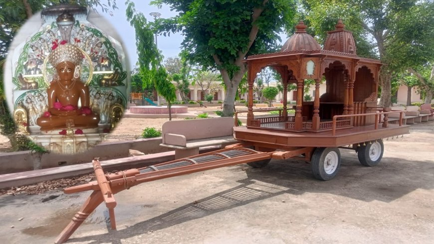 भगवान श्री महावीर जी रथ दर्शन, सोमवार को करेंगे सिरस में भ्रमण