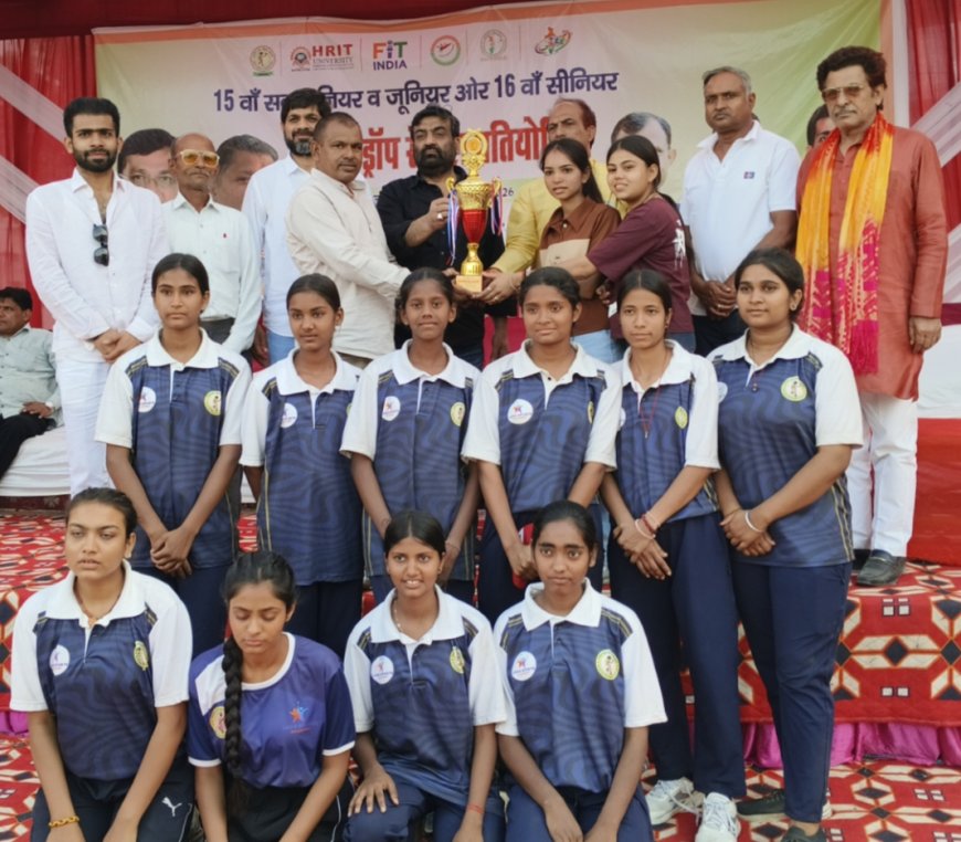 गाजियाबाद में ड्रॉप रोबॉल राष्ट्रीय प्रतियोगिता सम्पन्न, राजस्थान सब जूनियर बालिका वर्ग में शानदार प्रदर्शन