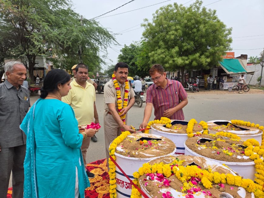 समृद्ध भारत अभियान द्वारा शहर के विकास की दिशा में एक और सार्थक कदम;  कृष्णा नगर चौराहे पर सर्किल का कराया निर्माण, सुगम होगी यातायात व्यवस्था ,