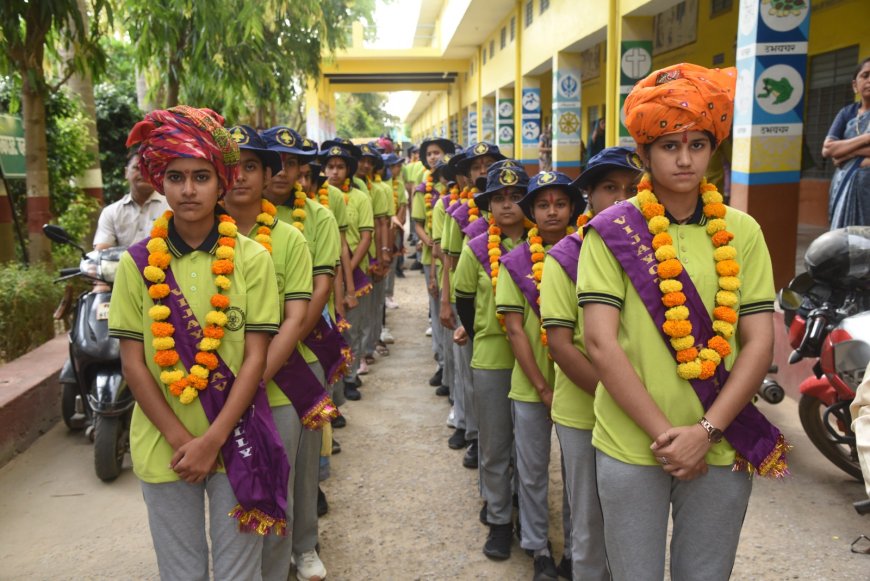 स्वामी केशवानंद शिक्षण संस्थान ने निकाली मेधावी बच्चों की रैली