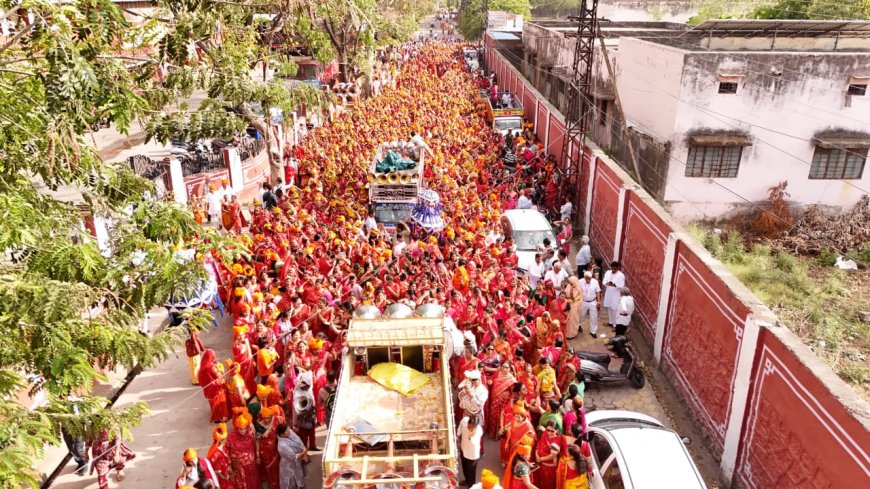 भीलवाड़ा में शिवभक्ति की गंगा अविरल बही, मातृशक्ति के 2100 मंगल कलशों से गूंज उठा नगर