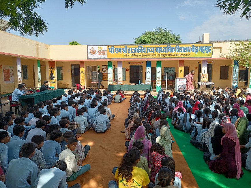 गोविंदगढ़ में छात्रों को कानूनी जागरूकता दी: खेड़ामहमूद के सरकारी स्कूल हुई करियर मैपिंग कार्यशाला