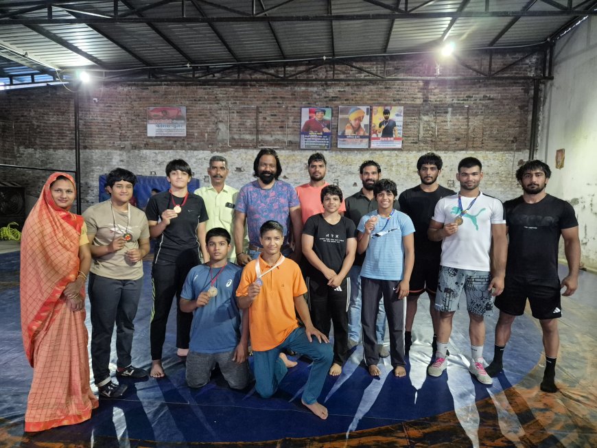 जयपुर में आयोजित प्रतियोगिता में भीलवाड़ा के पहलवानों ने जीते 7 पदक; 4 स्वर्ण और 3 रजत पर कब्जा