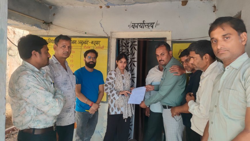 कठूमर में दो माह से जल संकट से जूझ रहे वार्ड-2 के वाशिंदे, जलदाय विभाग को सौंपा ज्ञापन