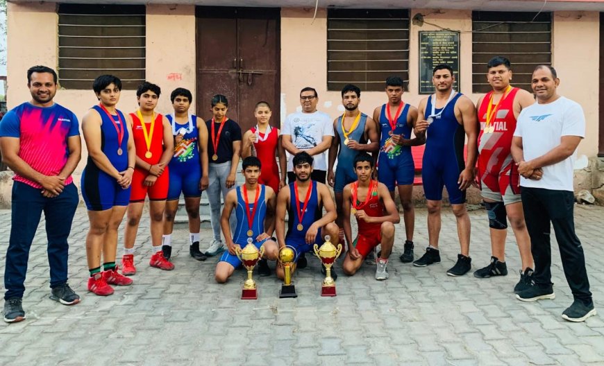 राज्य स्तरीय  कुश्ती में भीलवाड़ा ने 6 जनरल चैंपियनशिप जीतकर अपने नाम बनाया रिकॉर्ड