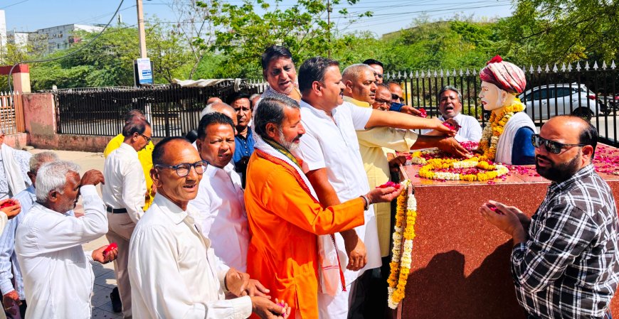 भीलवाड़ा में 'प्रेरणा दिवस' के रूप में मनाई गई महात्मा ज्योतिबा फुले की जयंती; समाज ने की 'भारत रत्न' देने की मांग