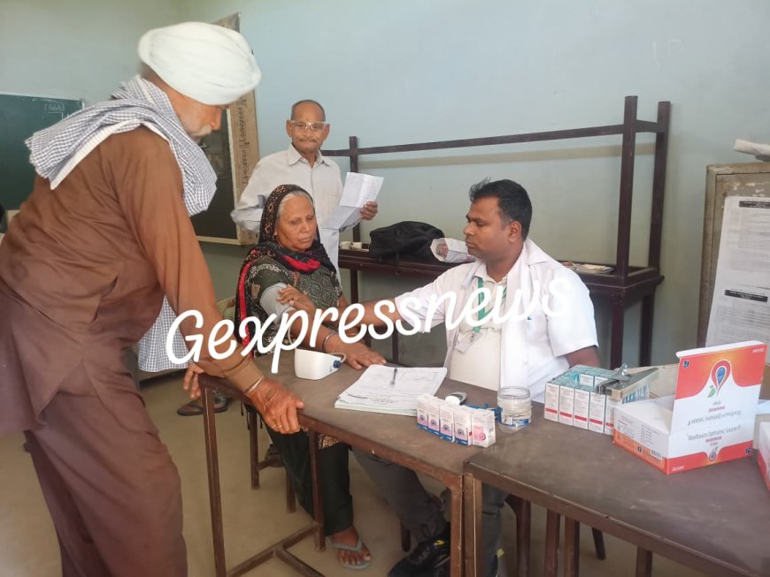 गोविंदगढ़ में निशुल्क नेत्र चिकित्सा शिविर: 85 लोगों की आंखों का चेकअप, 19 का ऑपरेशन के लिए चयन