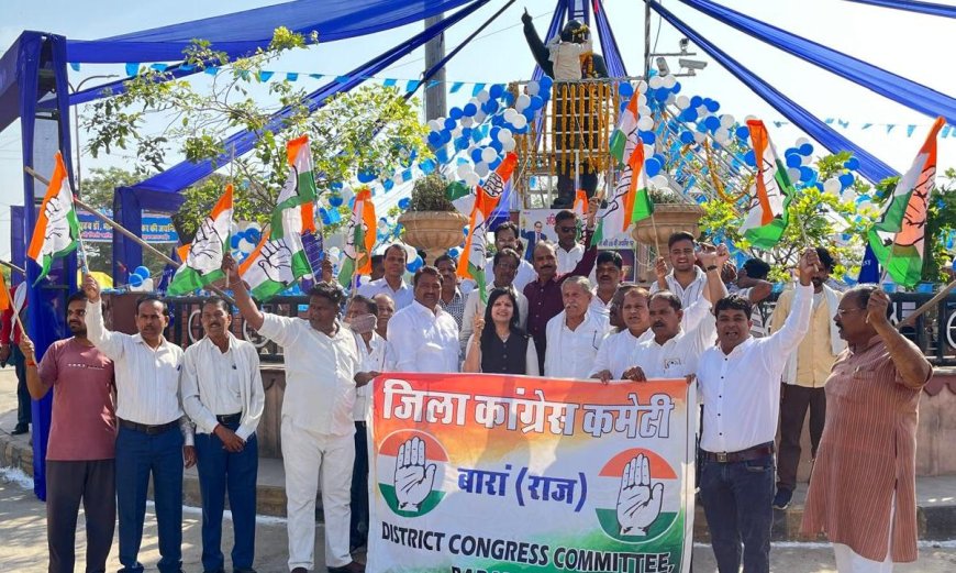 संविधान निर्माता डॉ. भीमराव अम्बेडकर की जयंती पर  कांग्रेसजनों ने किया श्रद्धापूर्वक माल्यार्पण,  उनके विचारों को आत्मसात करने का लिया संकल्प