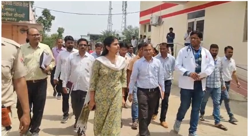 जिला कलेक्टर ने किया रैणी सीएचसी का औचक निरीक्षण; निर्माण कार्य 10 दिन में पूर्ण करने के निर्देश