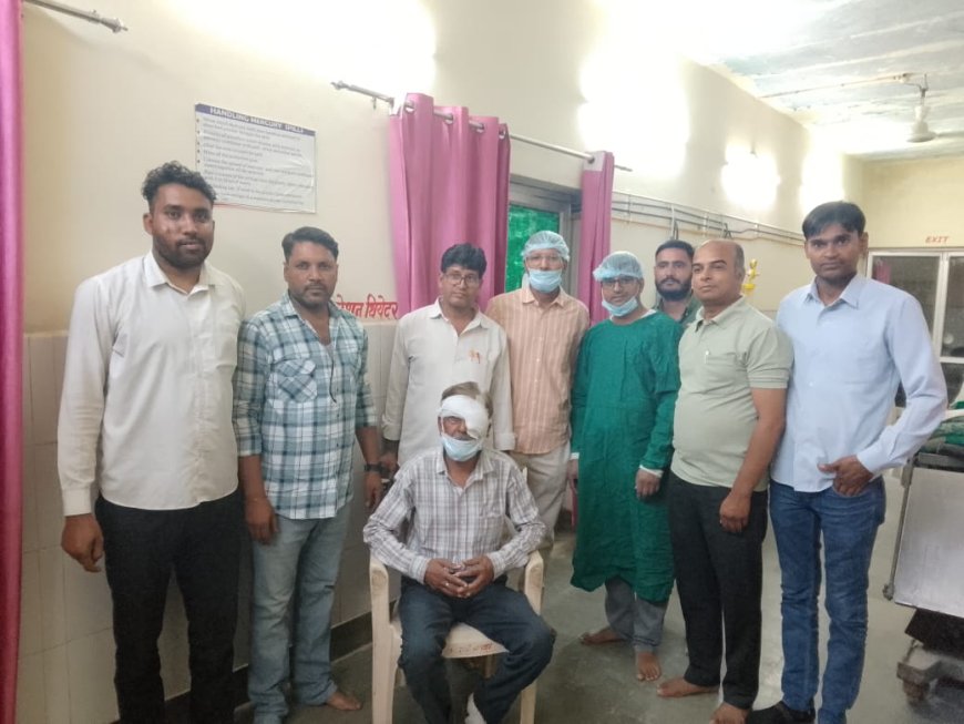 जहाजपुर उप जिला चिकित्सालय में 6 साल बाद ऑपरेशन थिएटर शुरू, दो मरीजों की आंखों का सफल ऑपरेशन