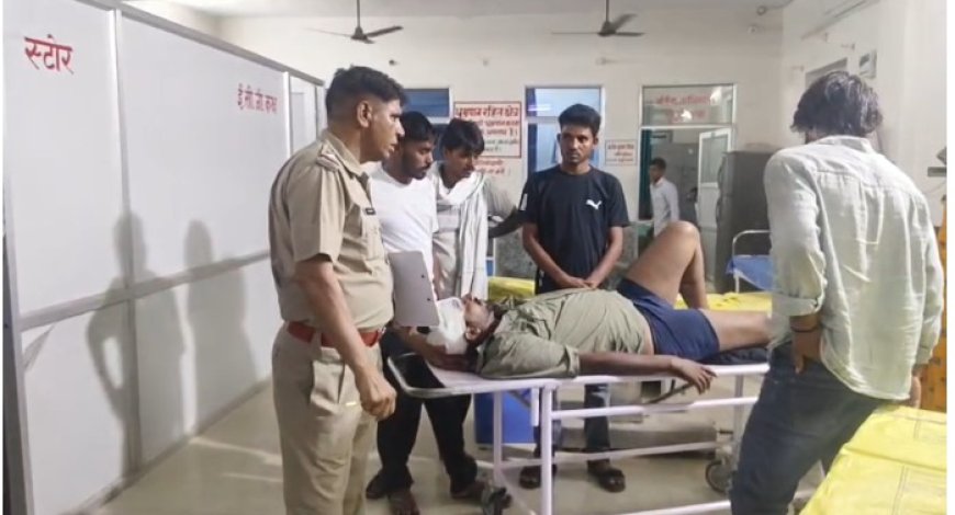 रेलवे के अंडरपास के समीप अज्ञात बदमाशों ने दो युवको पर किया हमला, अलवर रेफर