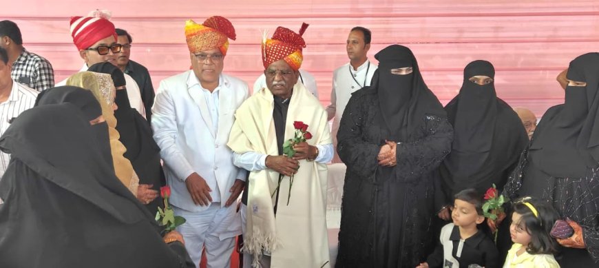 विधायक जाकिर हुसैन गैसावत के पारिवारिक विवाह समारोह में उमड़ा जनसैलाब, राज्यपाल और पूर्व मुख्यमंत्री ने कि शिरकत