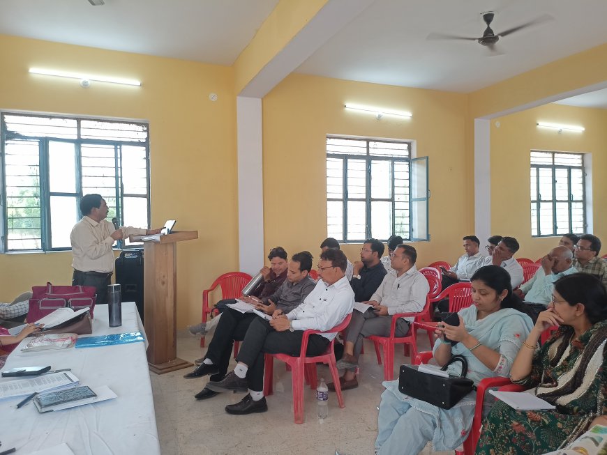 गोविंदगढ़ में दो दिवसीय 'सत्रारंभ वाकपीठ संगोष्ठी':सीबीईओ ने शाला दर्पण अपडेट रखने और प्रभावी मॉनिटरिंग पर जोर दिया