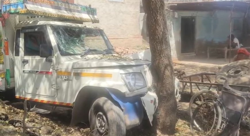 बयाना में बेकाबू पिकअप का कहर: घर के बाहर बैठे व्यक्ति को मारी टक्कर, कई वाहन क्षतिग्रस्त, चालक नशे की हालत में किया गिरफ्तार