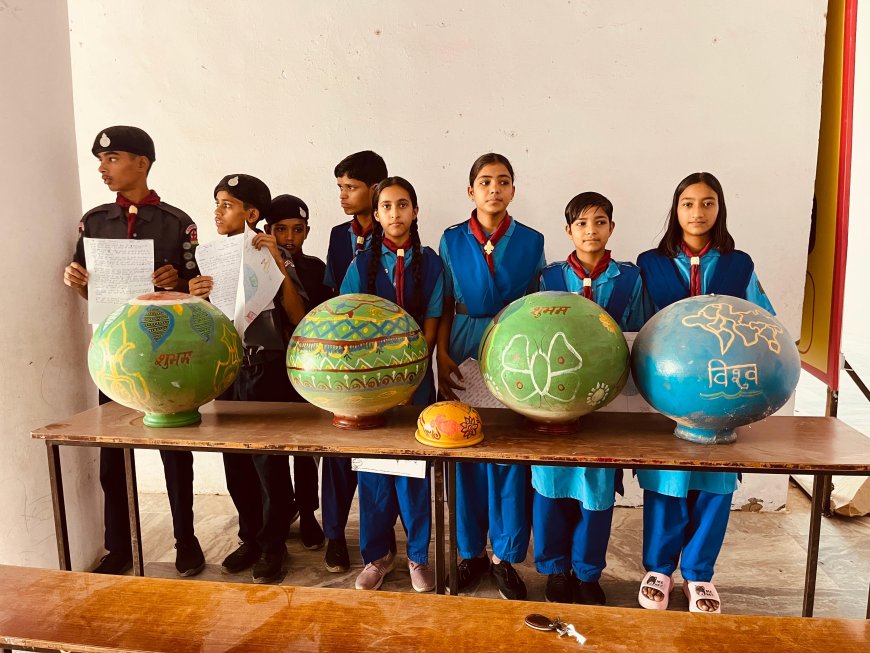 गुहाला में पृथ्वी दिवस पर गूँजा ‘पृथ्वी बचाओ-जीवन बचाओ’ का संकल्प; स्काउट-गाइड्स ने पेश की मिसाल