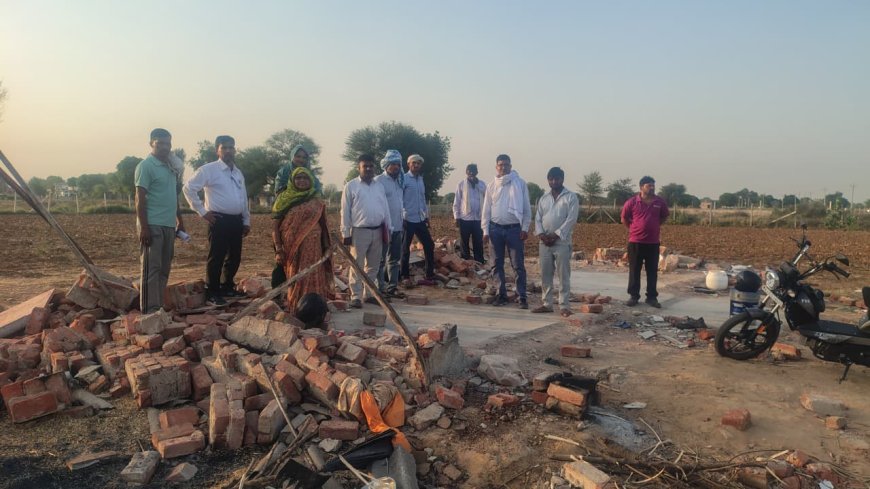 नंगली झमावत पहुंचा दलित अधिकार केन्द्र का जांच दल,  जुटाए साक्ष्य