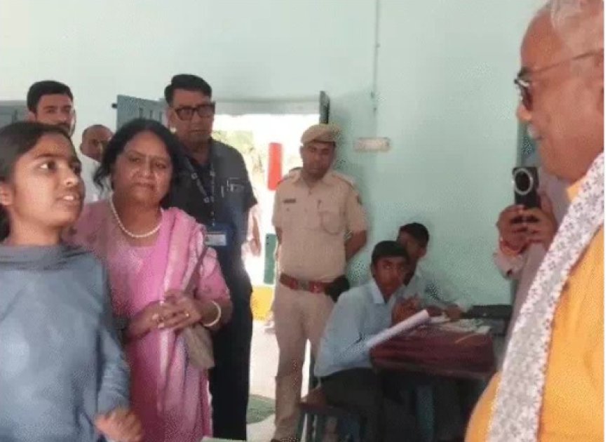 शिक्षा मंत्री मदन दिलावर ने किया स्कूलों का औचक निरीक्षण; छात्राओं के ज्ञान की प्रशंसा की, जलभराव देख अधिकारियों को फटकार लगाई