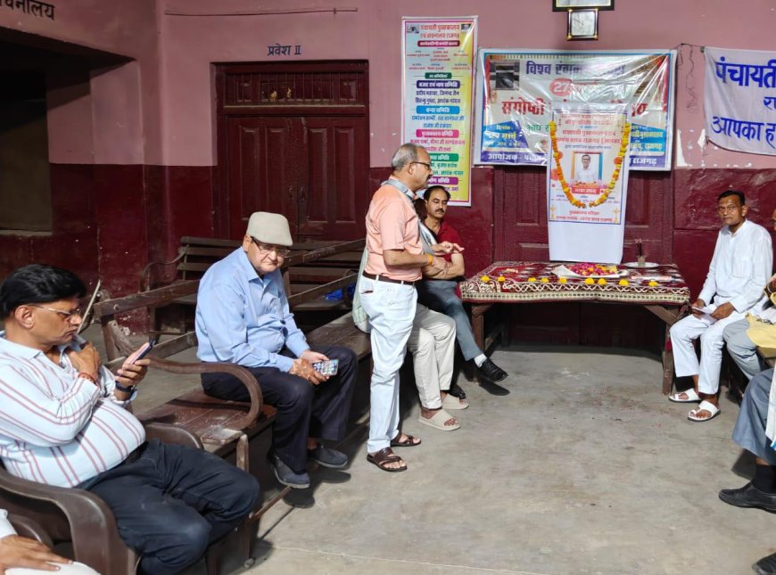 शिक्षाविद लायन मदन लाल शर्मा की प्रथम पुण्यतिथि पर  श्रद्धांजलि अर्पित की परिंडे लगाए