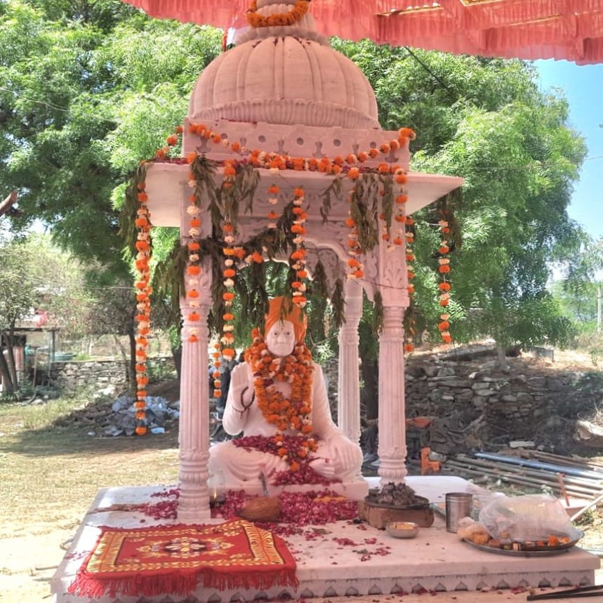 श्रद्धा और गौरव के साथ झूझार जी महाराज (सेठ साहब) हीराराम जी भींचर की प्रतिमा का हुआ भव्य अनावरण