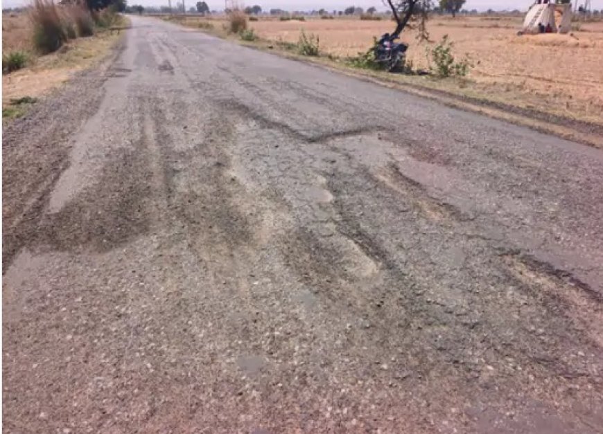 नौगांवा-शेरपुर मुख्य मार्ग की बदहाली पर फूटा ग्रामीणों का गुस्सा; सैकड़ों गड्ढों ने बढ़ाई लालदास मंदिर आने वाले श्रद्धालुओं और राहगीरों की मुसीबत