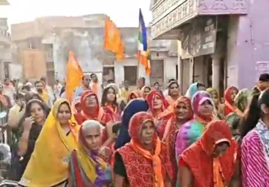 परशुराम जयंती के उपलक्ष में हुआ शोभा यात्रा काआयोजन