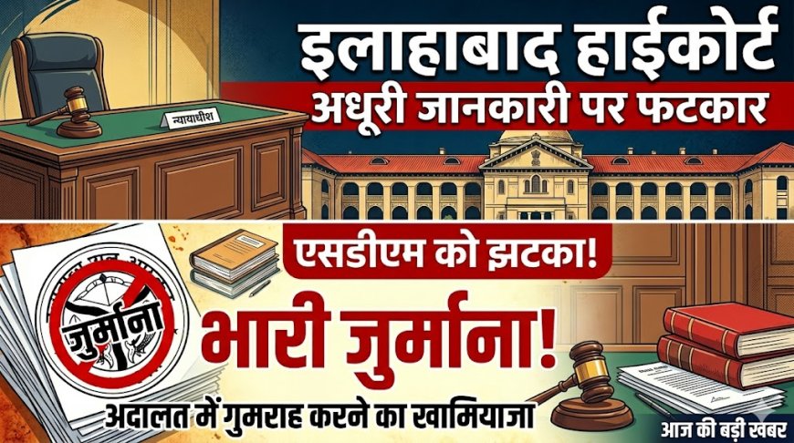 हाईकोर्ट में अधूरी जानकारी देना एसडीएम को पड़ा महंगा, कोर्ट ने लगाया जुर्माना