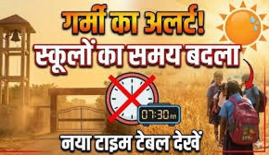 भीषण गर्मी एवं हीटवेव की चेतावनी के मद्देनजर पाली जिले में विद्यालयों एवं आंगनबाड़ी केंद्रों के समय में परिवर्तन