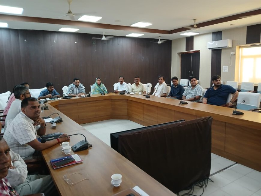 राज्य स्तरीय रथों की रवानगी समारोह में वर्चुअल रूप से जुडे अधिकारी व जनप्रतिनिधि