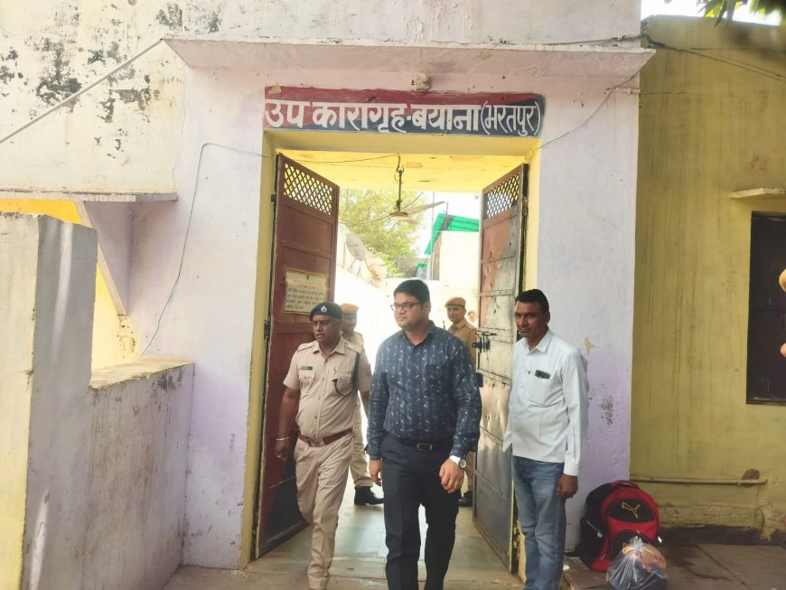 बयाना जेल में कैदियों का अनशन चौथे दिन भी जारी: 9 बंदियों की तबीयत बिगड़ी, आरबीएम अस्पताल रेफर