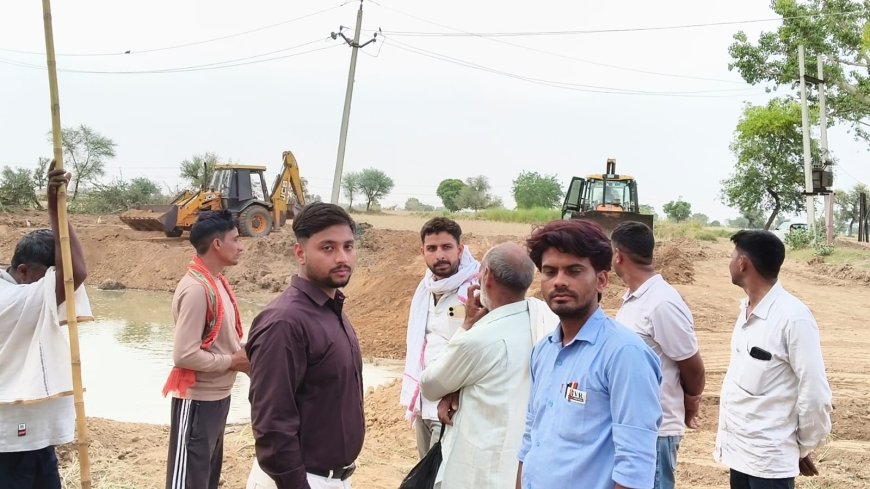 मानखेड़ा में फिर शुरू हुआ 10 करोड़ के एफएसटीपी प्लांट का काम, खेत मालिकों ने जताया विरोध