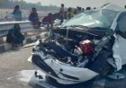 गंगा एक्सप्रेसवे पर ट्रक का टायर फटने से भीषण हादसा; कार सवार एक ही परिवार के तीन लोग गंभीर घायल