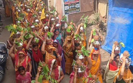मछिंद्रनाथ महाराज  कलश यात्रा में उमड़ा जन सैलाब